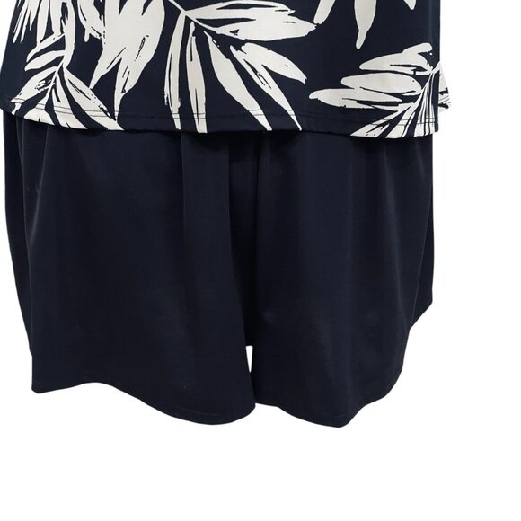 Plus Size One Piece Swimsuit Tropical Print 20W Resort Pool Beach Summer - Picture 9 of 10